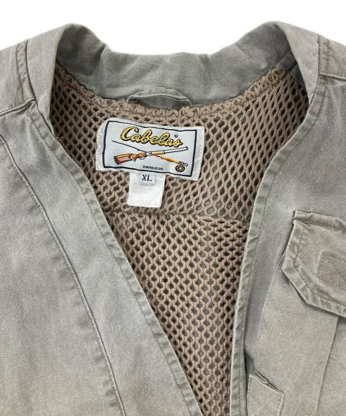Cabela's（カベラス）Cabela's (カベラス) 70s-80s/フィッシングギアベスト ベージュ サイズ:XLの古着・服飾アイテム