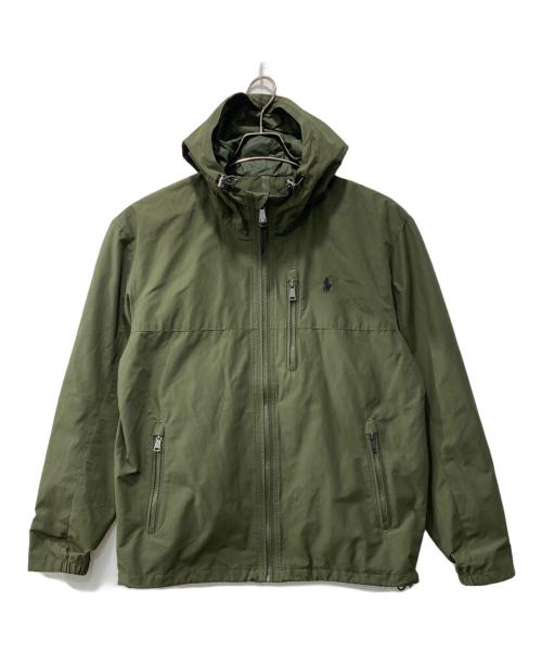 POLO RALPH LAUREN（ポロ・ラルフローレン）POLO RALPH LAUREN (ポロ・ラルフローレン) フーデッドジャケット カーキ サイズ:Mの古着・服飾アイテム