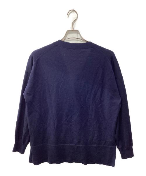 Spick and Span（スピック＆スパン）Spick and Span (スピック＆スパン) 18G Vネックカーディガン ネイビー サイズ:表記なしの古着・服飾アイテム