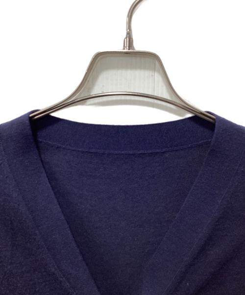 Spick and Span（スピック＆スパン）Spick and Span (スピック＆スパン) 18G Vネックカーディガン ネイビー サイズ:表記なしの古着・服飾アイテム