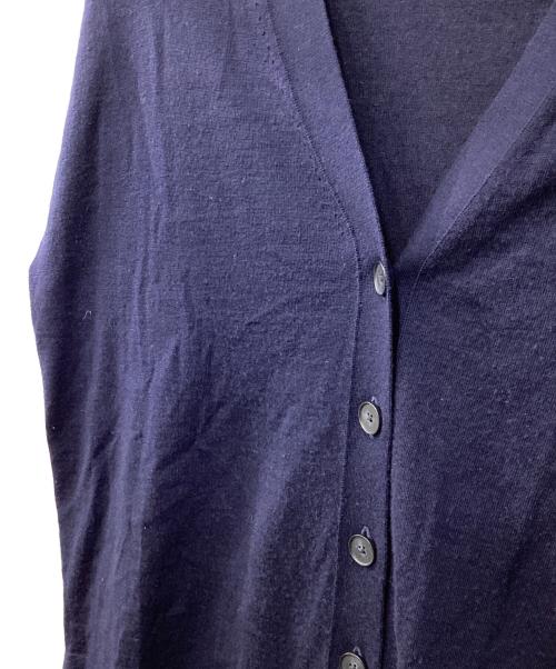 Spick and Span（スピック＆スパン）Spick and Span (スピック＆スパン) 18G Vネックカーディガン ネイビー サイズ:表記なしの古着・服飾アイテム