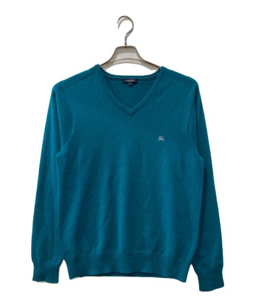 BURBERRY（バーバリー）BURBERRY (バーバリー) カシミヤニット グリーン サイズ:Lの古着・服飾アイテム