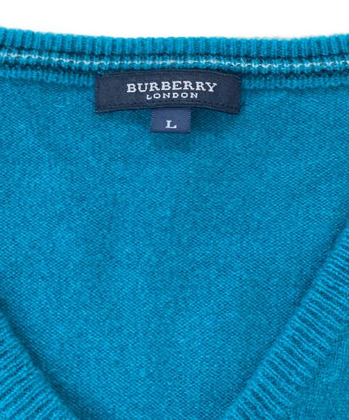 BURBERRY（バーバリー）BURBERRY (バーバリー) カシミヤニット グリーン サイズ:Lの古着・服飾アイテム