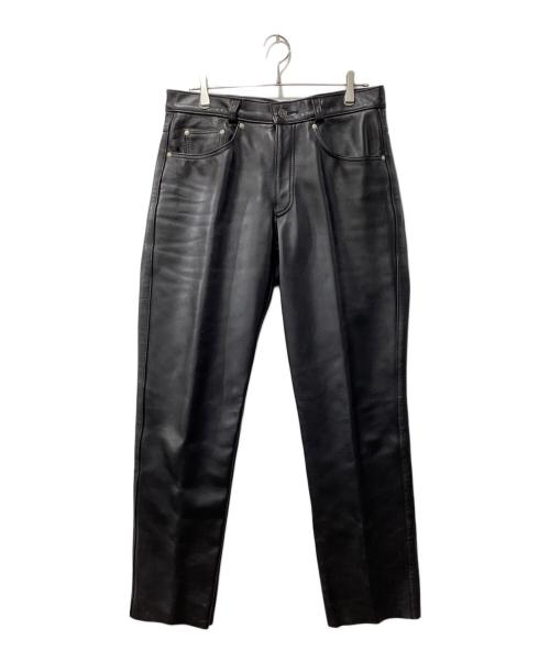 Schott（ショット）Schott (ショット) レザーパンツ ブラック サイズ:34の古着・服飾アイテム
