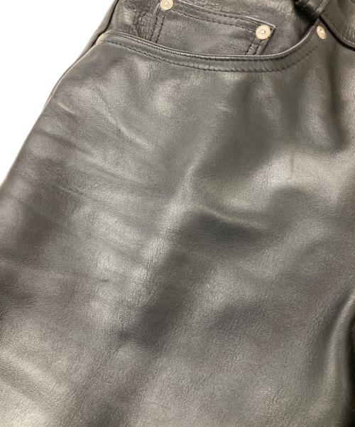 Schott（ショット）Schott (ショット) レザーパンツ ブラック サイズ:34の古着・服飾アイテム