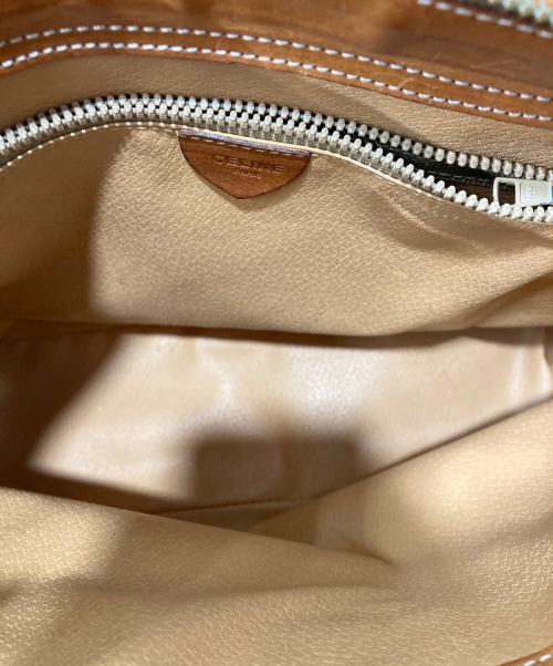 OLD CELINE（セリーヌ）OLD CELINE (セリーヌ) マカダムハンドバッグ ブラウンの古着・服飾アイテム