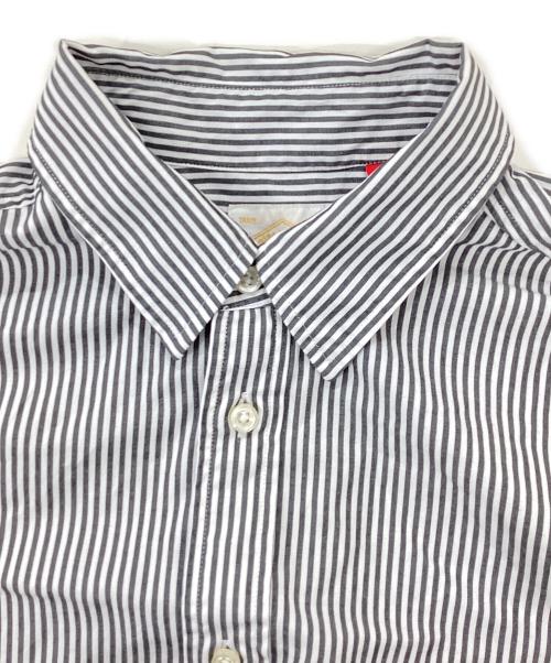 B:MING by BEAMS（ビーミングバイビームス）B:MING by BEAMS (ビーミングバイビームス) ストライプシャツ/BBBレギュラーカラーシャツ ブラック サイズ:Mの古着・服飾アイテム