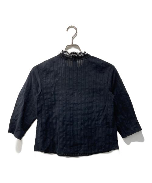 MAX&Co.（マックスアンドコー）MAX&Co. (マックスアンドコー) レースブラウス ブラック サイズ:38の古着・服飾アイテム