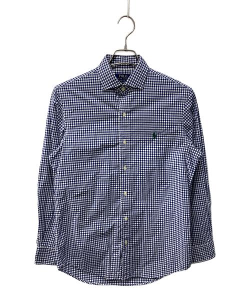 POLO RALPH LAUREN（ポロ・ラルフローレン）POLO RALPH LAUREN (ポロ・ラルフローレン) チェックシャツ ホワイト×ネイビー サイズ:SPの古着・服飾アイテム
