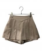 YILONイロン）の古着「Lace pleats pants skirt」｜ベージュ