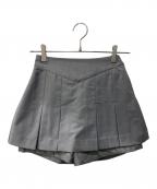 YILONイロン）の古着「Lace pleats pants skirt」｜グレー