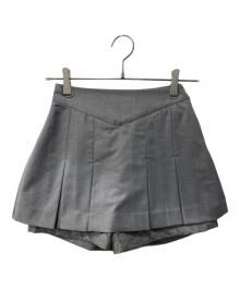 YILON（イロン）の古着「Lace pleats pants skirt」｜グレー