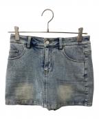 YILONイロン）の古着「WASH DENIM MINI SKIRT」｜インディゴ