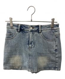 YILON（イロン）の古着「WASH DENIM MINI SKIRT」｜インディゴ