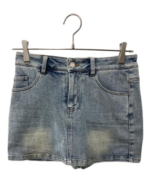 YILON（イロン）YILON (イロン) WASH DENIM MINI SKIRT インディゴ サイズ:Fの古着・服飾アイテム