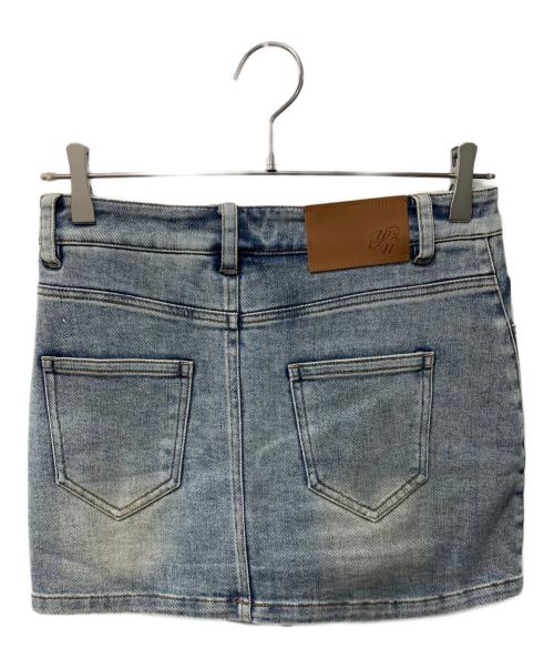 YILON（イロン）YILON (イロン) WASH DENIM MINI SKIRT インディゴ サイズ:Fの古着・服飾アイテム
