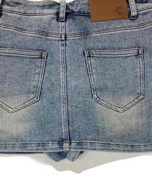 YILON（イロン）YILON (イロン) WASH DENIM MINI SKIRT インディゴ サイズ:Fの古着・服飾アイテム