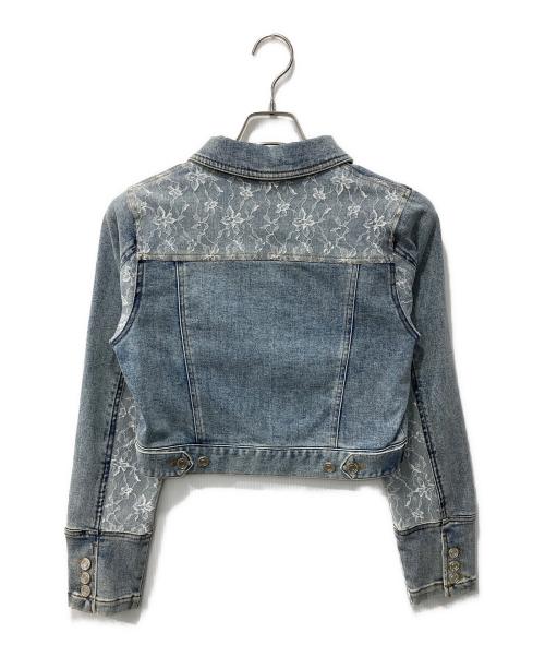 YILON（イロン）YILON (イロン) BLOSSOM LACE DENIM JACKET インディゴ サイズ:Fの古着・服飾アイテム