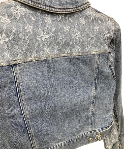 YILON（イロン）YILON (イロン) BLOSSOM LACE DENIM JACKET インディゴ サイズ:Fの古着・服飾アイテム