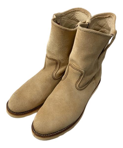 RED WING（レッドウィング）RED WING (レッドウィング) PECOS ペコス スウェードブーツ ベージュ サイズ:UK9の古着・服飾アイテム