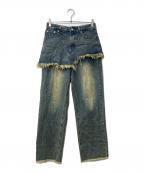 ATMOSアトモス）の古着「pink Layered Denim Pants/デニムパンツ」｜インディゴ