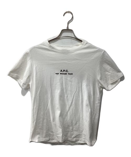 A.P.C.（アーペーセー）A.P.C. (アーペーセー) ロゴtシャツ ホワイト サイズ:XSの古着・服飾アイテム