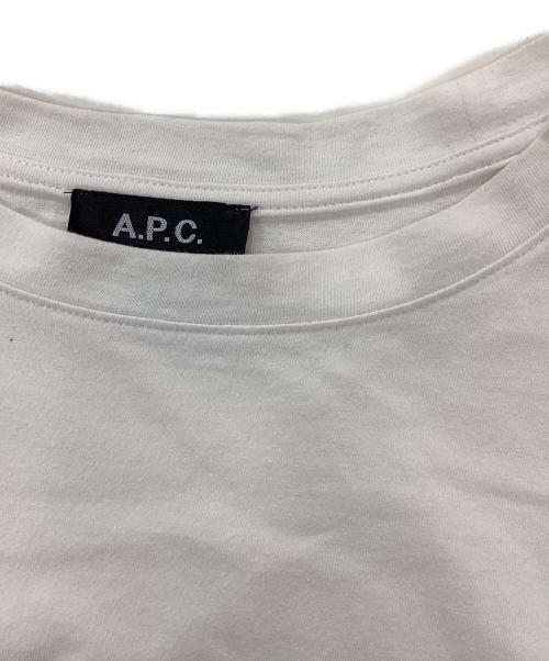 A.P.C.（アーペーセー）A.P.C. (アーペーセー) ロゴtシャツ ホワイト サイズ:XSの古着・服飾アイテム