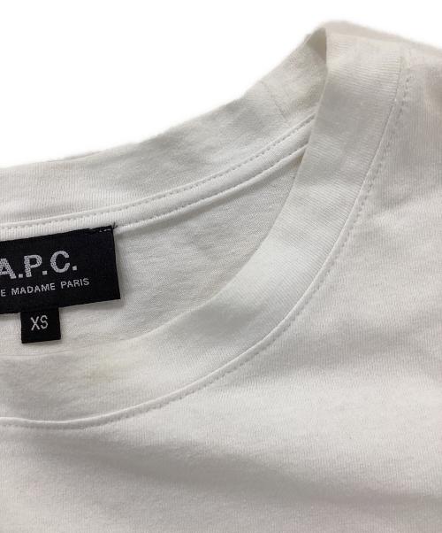 A.P.C.（アーペーセー）A.P.C. (アーペーセー) ロゴtシャツ ホワイト サイズ:XSの古着・服飾アイテム