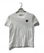 PLAY COMME des GARCONSプレイコムデギャルソン）の古着「ワンポイントtシャツ」｜ホワイト