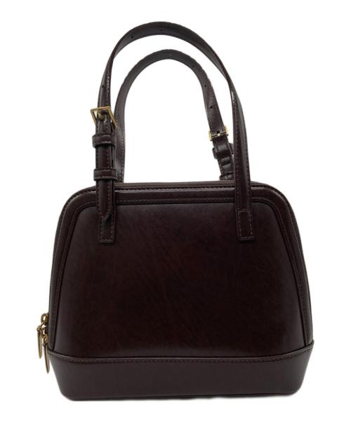 CHARLES & KEITH（チャールズアンドキース）CHARLES & KEITH (チャールズアンドキース) エノラ テクスチャードダブルハンドルストラクチャードバッグ ブラウンの古着・服飾アイテム