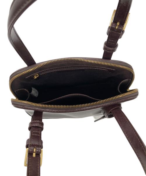 CHARLES & KEITH（チャールズアンドキース）CHARLES & KEITH (チャールズアンドキース) エノラ テクスチャードダブルハンドルストラクチャードバッグ ブラウンの古着・服飾アイテム