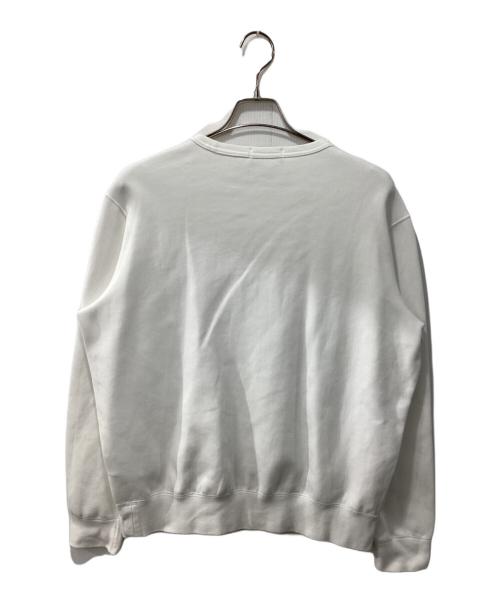 POLO RALPH LAUREN（ポロ・ラルフローレン）POLO RALPH LAUREN (ポロ・ラルフローレン) クルーネックスウェット ホワイト サイズ:LGの古着・服飾アイテム