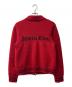 matin kim (マーティン・キム) ダブルジップニットジャケット レッド サイズ:M：10000円