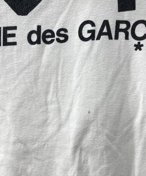 PLAY COMME des GARCONS（プレイコムデギャルソン）PLAY COMME des GARCONS (プレイコムデギャルソン) ロゴtシャツ ホワイト サイズ:Lの古着・服飾アイテム