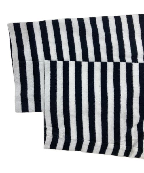 PLAY COMME des GARCONS（プレイコムデギャルソン）PLAY COMME des GARCONS (プレイコムデギャルソン) ボーダーカットソー ブラック×ホワイト サイズ:Ｌの古着・服飾アイテム