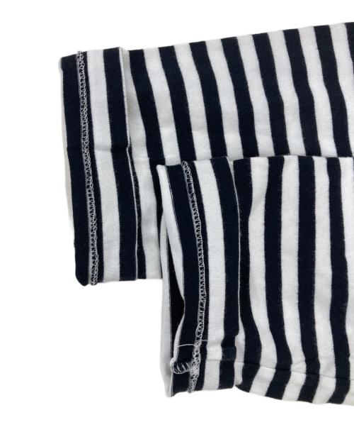 PLAY COMME des GARCONS（プレイコムデギャルソン）PLAY COMME des GARCONS (プレイコムデギャルソン) ボーダーカットソー ブラック×ホワイト サイズ:Ｌの古着・服飾アイテム