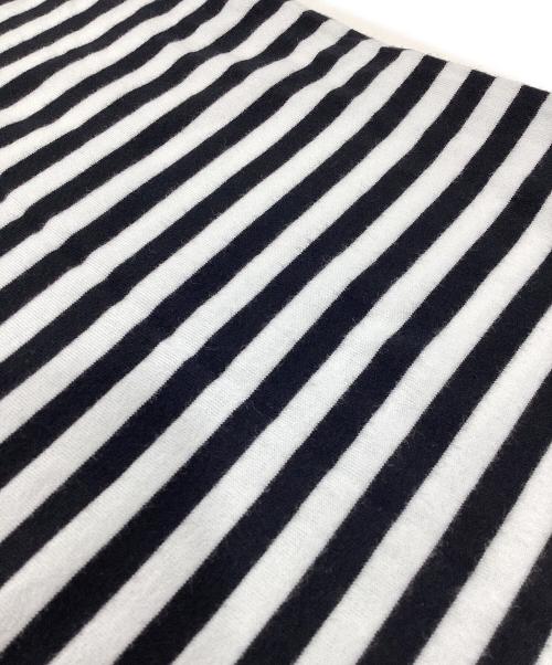PLAY COMME des GARCONS（プレイコムデギャルソン）PLAY COMME des GARCONS (プレイコムデギャルソン) ボーダーカットソー ブラック×ホワイト サイズ:Ｌの古着・服飾アイテム