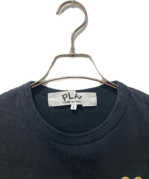 PLAY COMME des GARCONS（プレイコムデギャルソン）PLAY COMME des GARCONS (プレイコムデギャルソン) ワンポイントロゴtシャツ ブラック サイズ:Ｌの古着・服飾アイテム