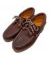 Timberland（ティンバーランド）の古着「モカシンシューズ/3EYE CLASSIC LUG」｜ワインレッド