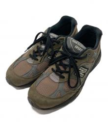 NEW BALANCE（ニューバランス）の古着「ローカットスニーカー/991 MiUK "Olive Tan"」｜オリーブ