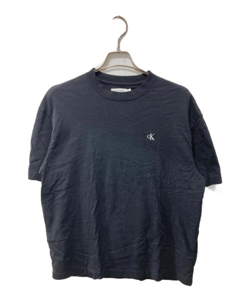 Calvin Klein（カルバンクライン）Calvin Klein (カルバンクライン) アーカイブロゴ リラックスクルーネックTシャツ ブラック サイズ:Mの古着・服飾アイテム