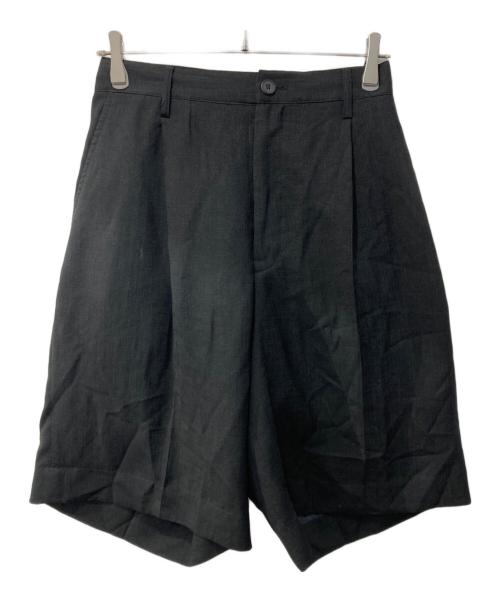 MAISON SPECIAL（メゾンスペシャル）MAISON SPECIAL (メゾンスペシャル) Triacetate Prime-Wide Shorts ブラックの古着・服飾アイテム
