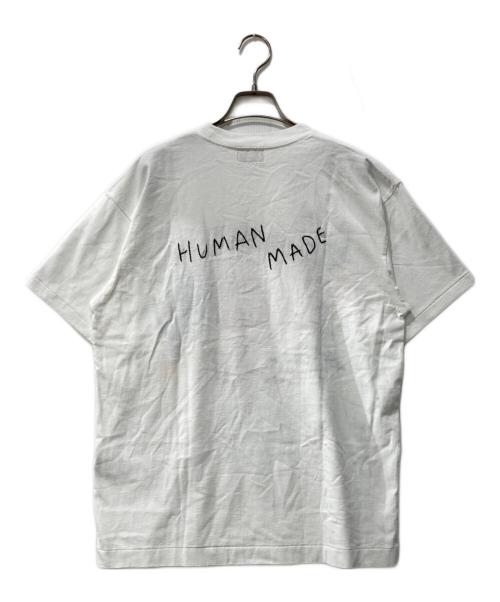 HUMAN MADE（ヒューマンメイド）HUMAN MADE (ヒューマンメイド) EMBROIDERED T-SHIRT ホワイト サイズ:Lの古着・服飾アイテム