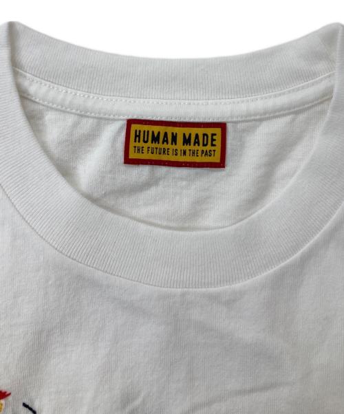 HUMAN MADE（ヒューマンメイド）HUMAN MADE (ヒューマンメイド) EMBROIDERED T-SHIRT ホワイト サイズ:Lの古着・服飾アイテム
