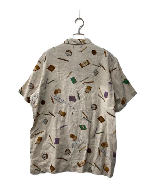 PAPAS（パパス）PAPAS (パパス) 半袖シャツ ベージュ サイズ:Mの古着・服飾アイテム