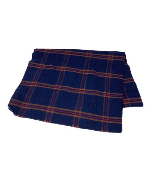 dunhill（ダンヒル）dunhill (ダンヒル) カシミヤマフラー ネイビーの古着・服飾アイテム