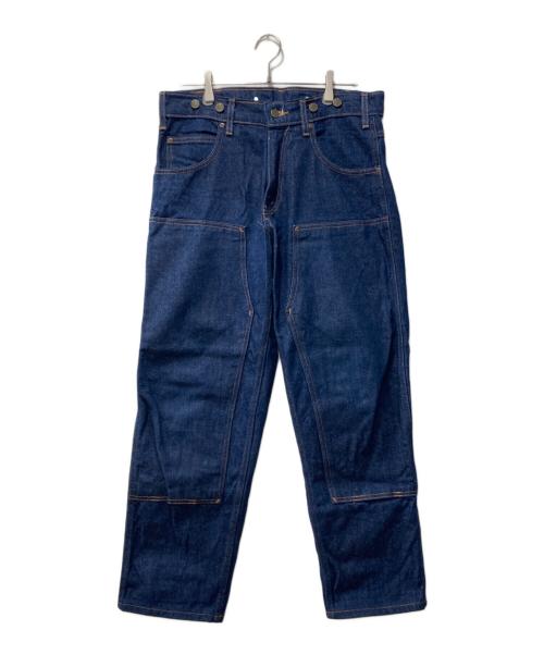 PRSN BLU（プリズンブルース）PRSN BLU (プリズンブルース) ダブルニーワークパンツ インディゴ サイズ:W34-L32の古着・服飾アイテム