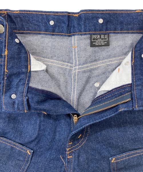PRSN BLU（プリズンブルース）PRSN BLU (プリズンブルース) ダブルニーワークパンツ インディゴ サイズ:W34-L32の古着・服飾アイテム