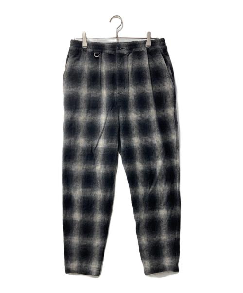 SOPH.（ソフ）SOPH. (ソフ) BAGGY TAPERED EASY PANTS/ウールパンツ ホワイト×ブラック サイズ:表記なしの古着・服飾アイテム