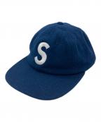 SUPREMEシュプリーム）の古着「Wool S Logo 6-Panel/キャップ」｜ネイビー